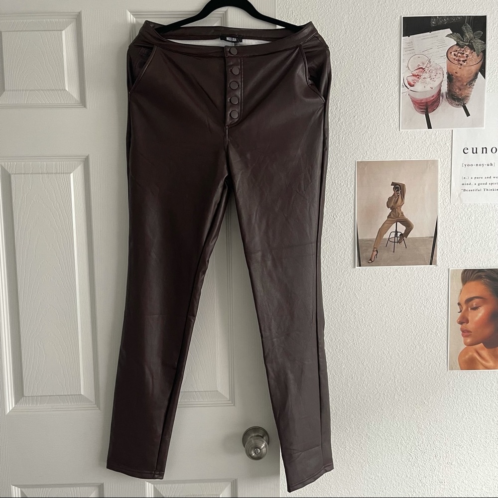 Miss Lola Faux Leather Pant